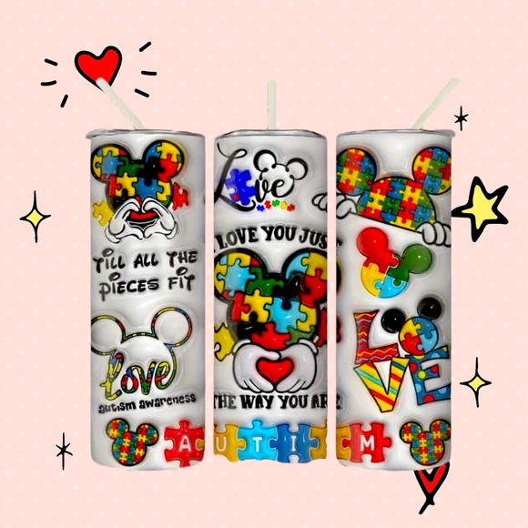 Disney Other - NWOT Disney Autism Cup Love You Just the Way You Are